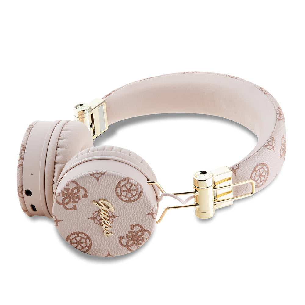 Guess Orjinal Lisanslı PU Desenli Metal El Yazısı Logolu Kulak Üstü Bluetooth Kulaklık - 2 Guess Orjinal Lisanslı PU Desenli Metal El Yazısı Logolu Kulak Üstü Bluetooth Kulaklık - 2